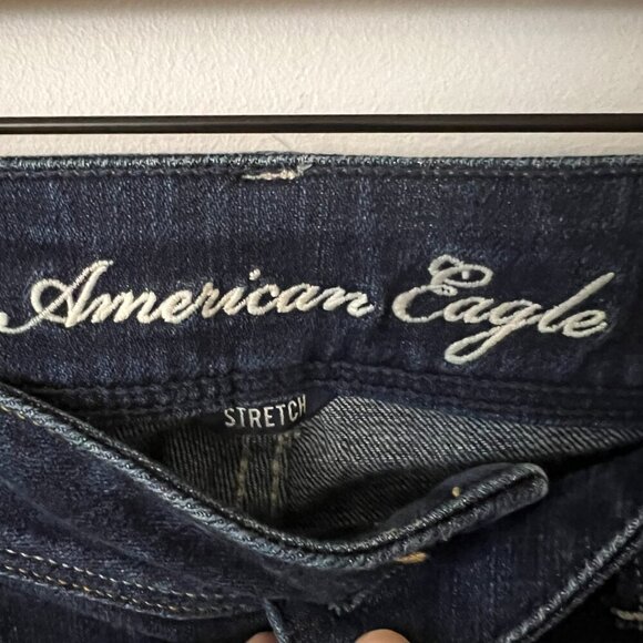 American Eagle Slim Boot Dark Wash Jeans Women's Size 4 - Picture 4 of 8